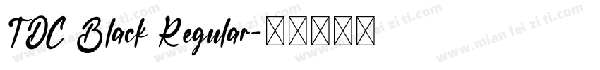 TDC Black Regular字体转换